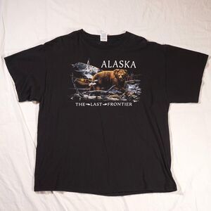 Alaska Graphic T Shirt Vintage Logo Bear XL
